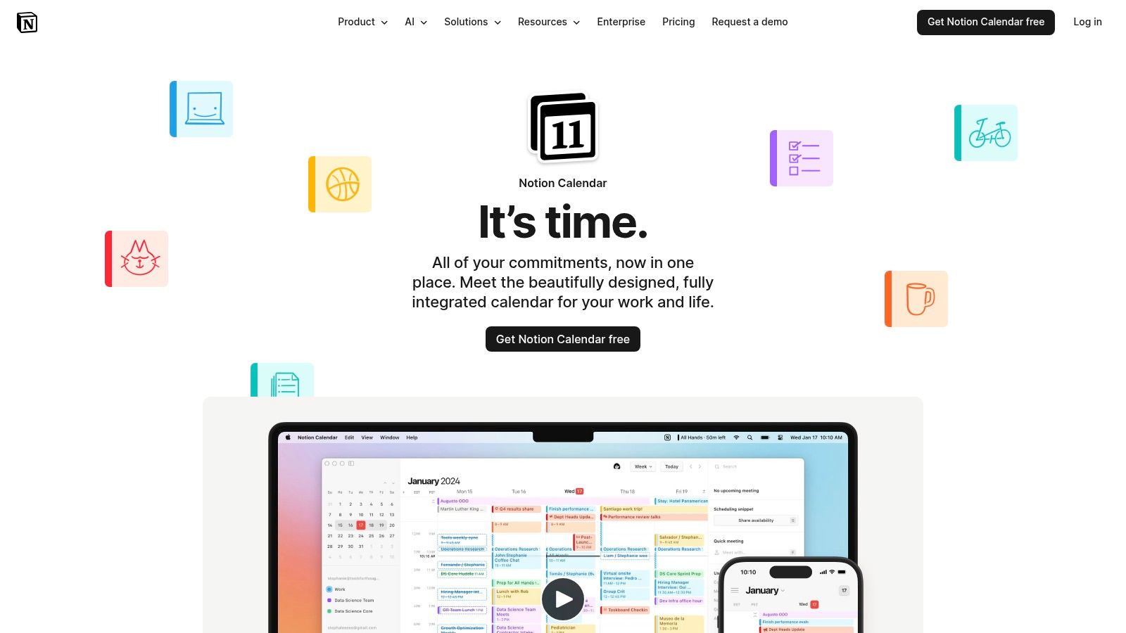 Notion Calendar (formerly Cron)