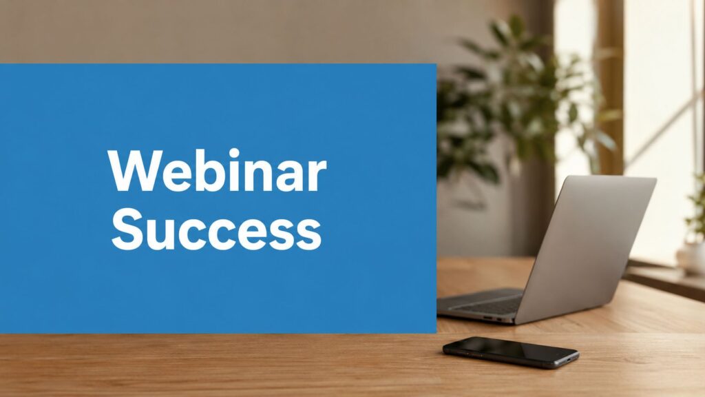 Your 2026 Guide: Landing Page for Webinar Success