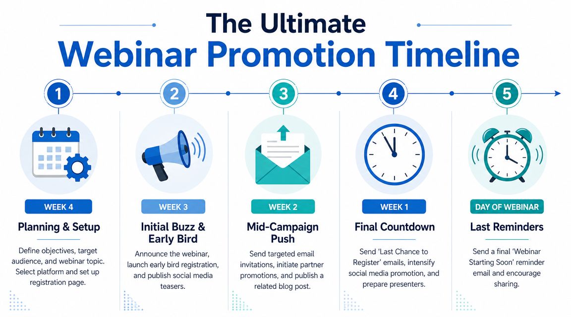 The Ultimate Webinar Promotion Timeline